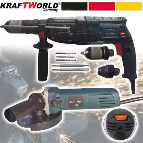 ПРОМО Перфоратор + Ъглошлайф KraftWorld