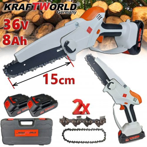 Акумулаторна Резачка KraftWorld 36V /две батерии 8Аh/ + две вериги
